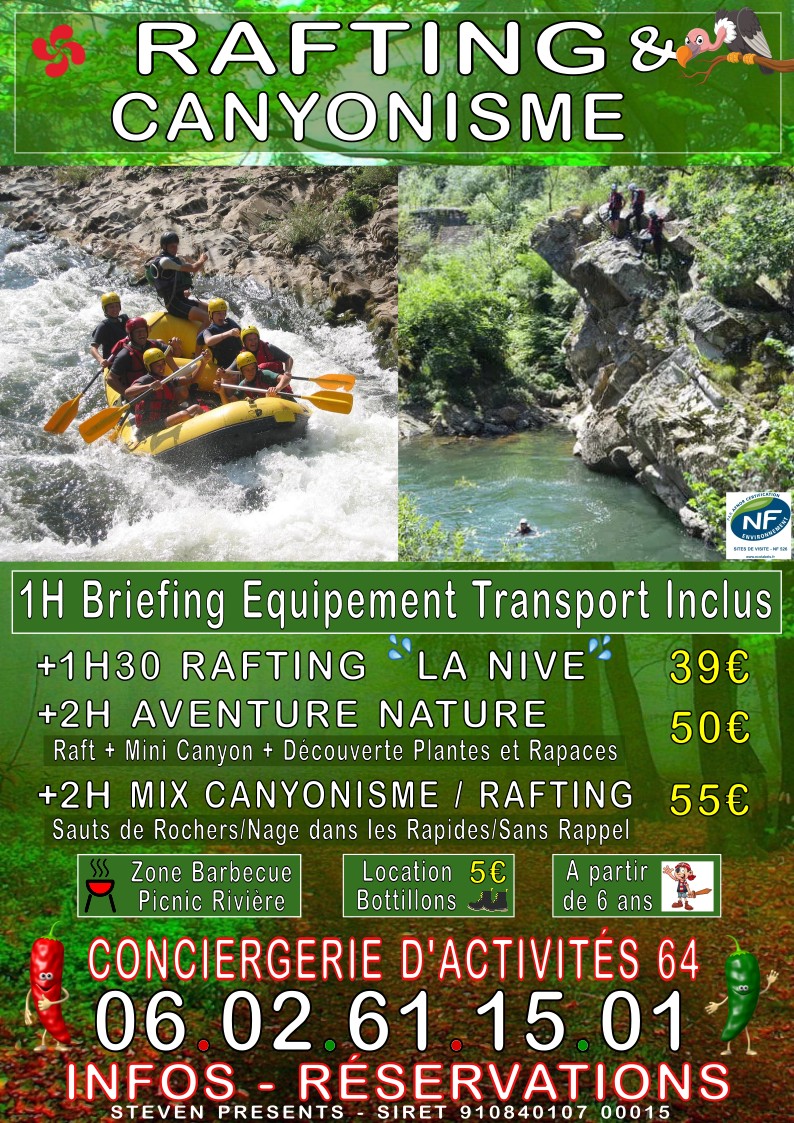 Rafting et Canyonisme