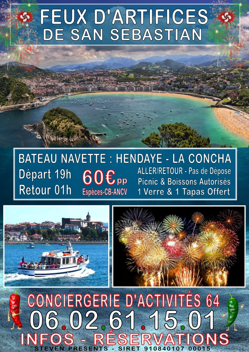 FEUX D’ARTIFICES DE SAN SEBASTIAN