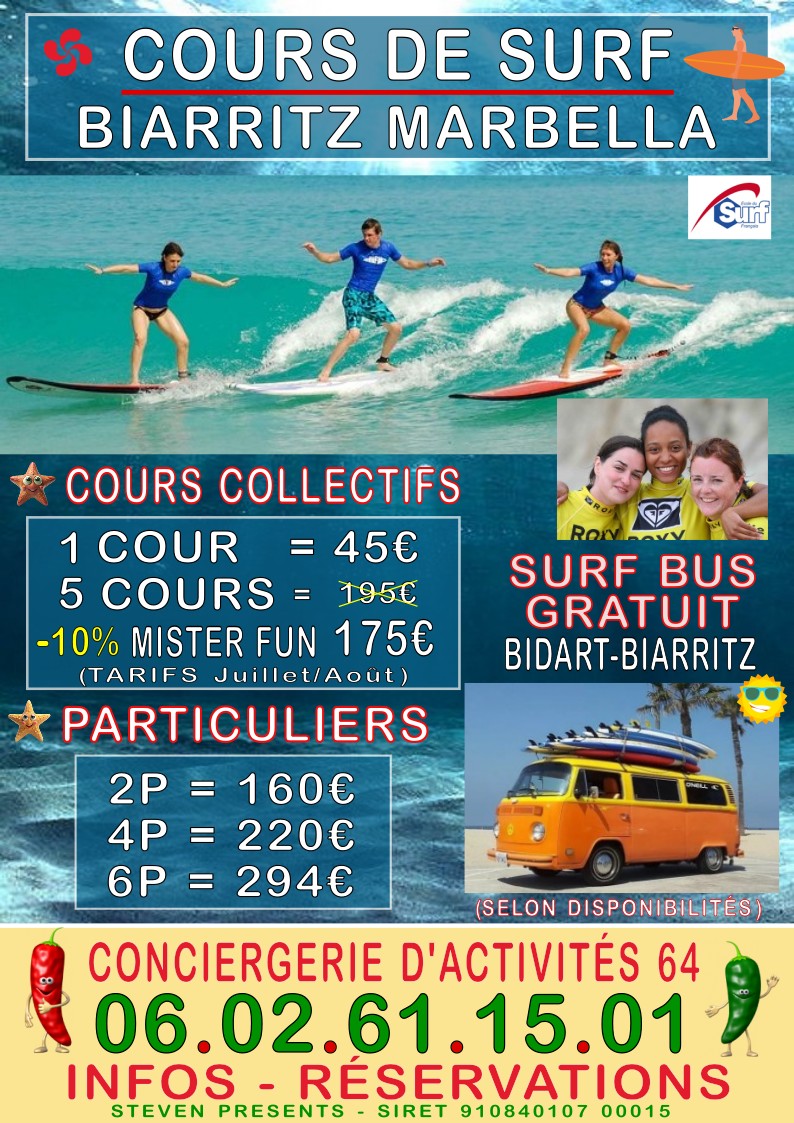 Cours de Surf