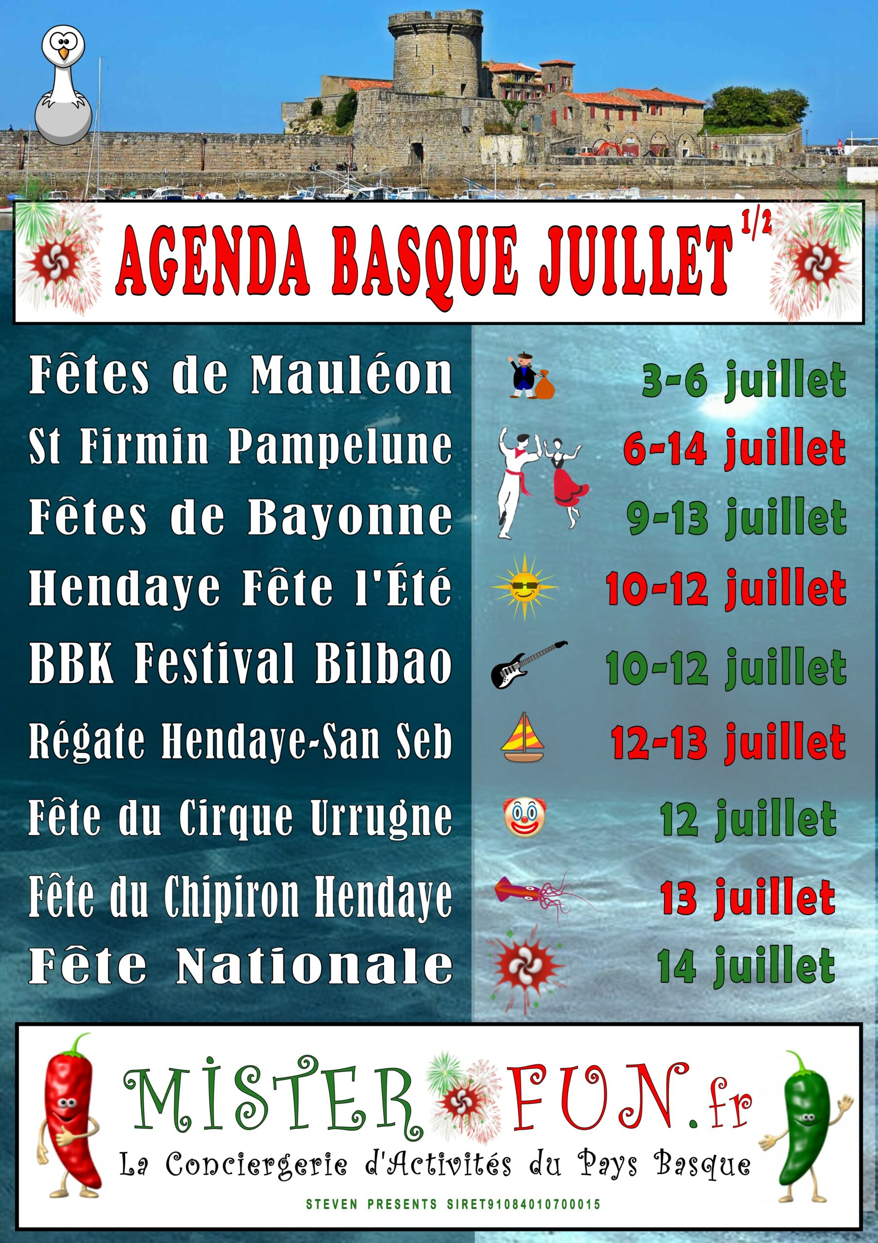 AGENDA JUILLET 1