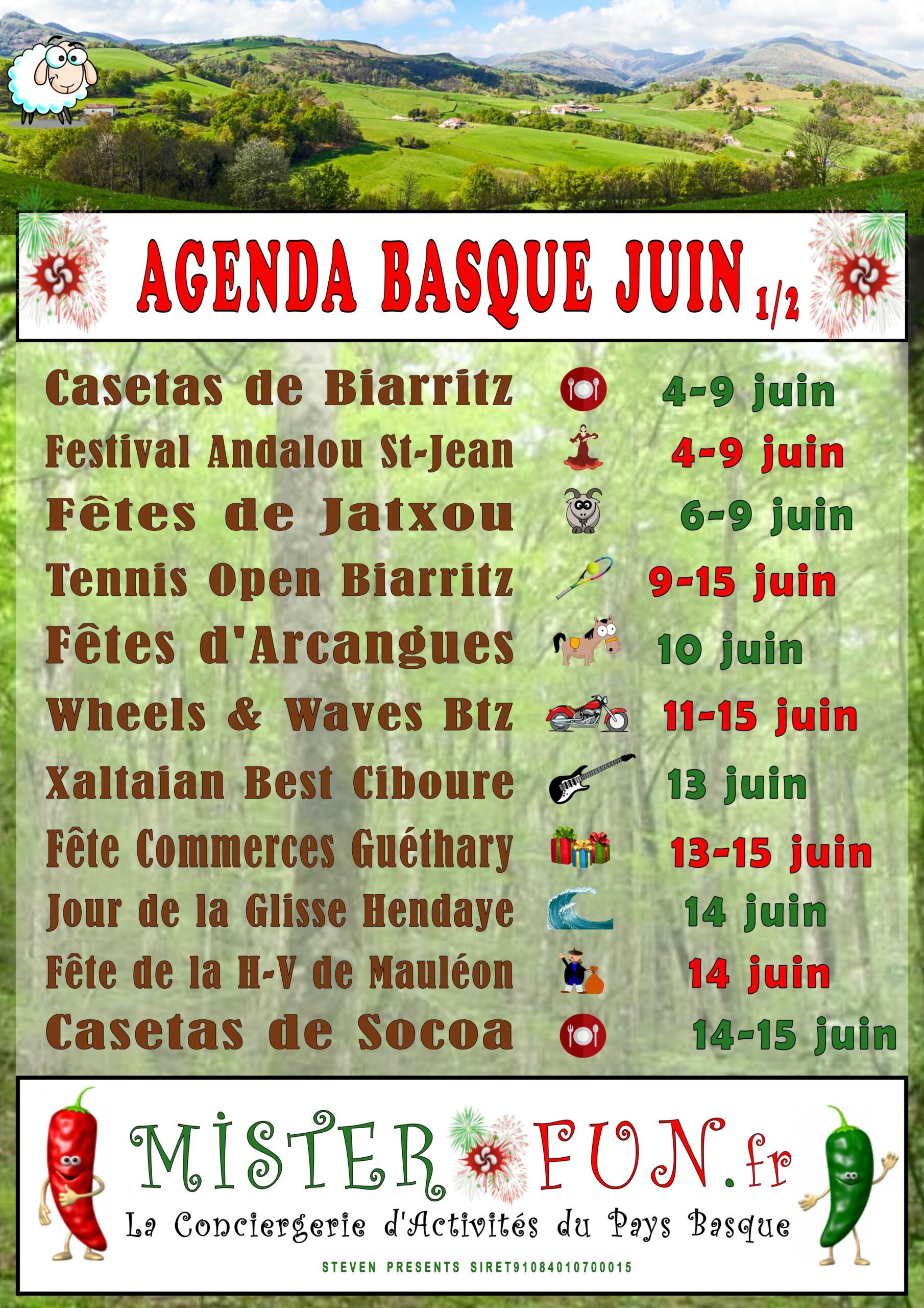 AGENDA JUIN 1
