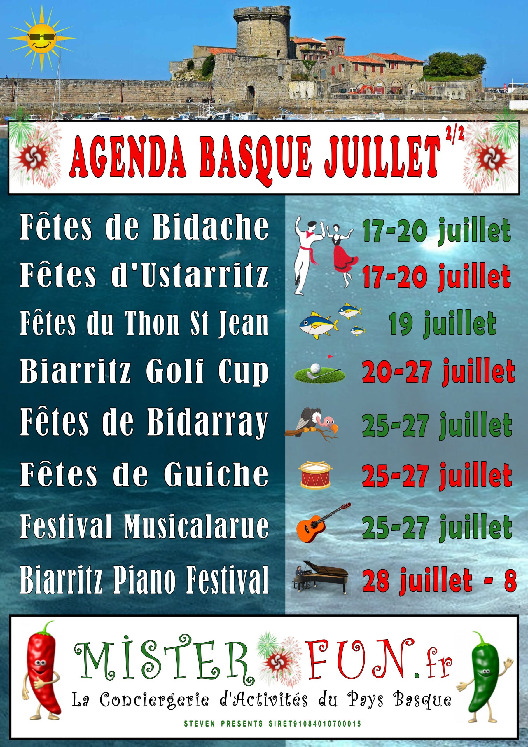 AGENDA JUILLET 2