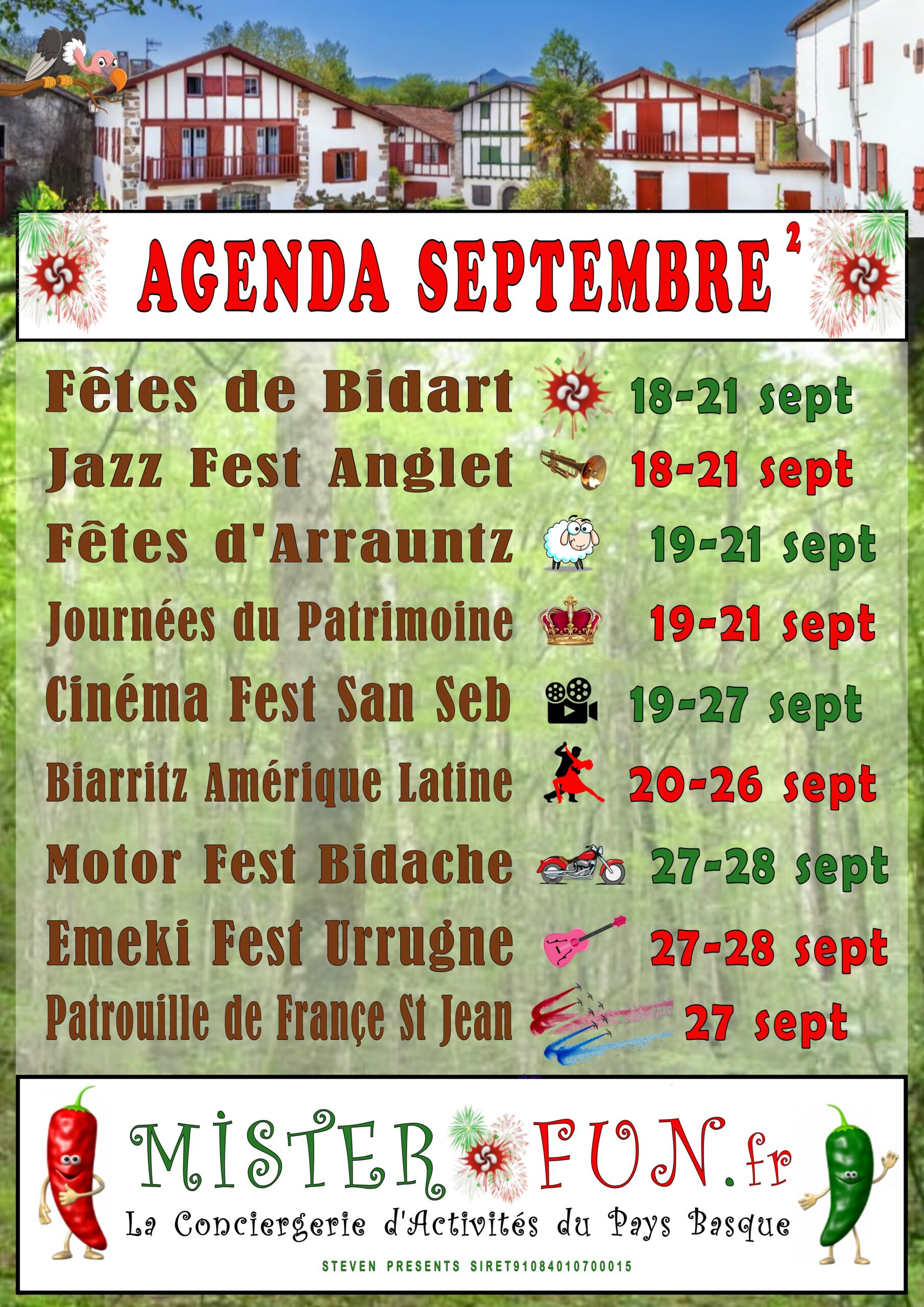 AGENDA SEPTEMBRE 2