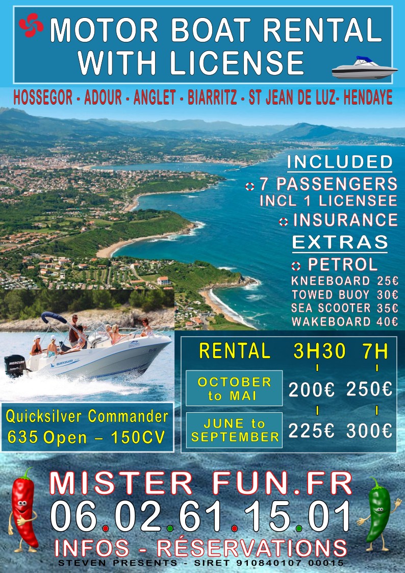 Motor Boat Rental with License