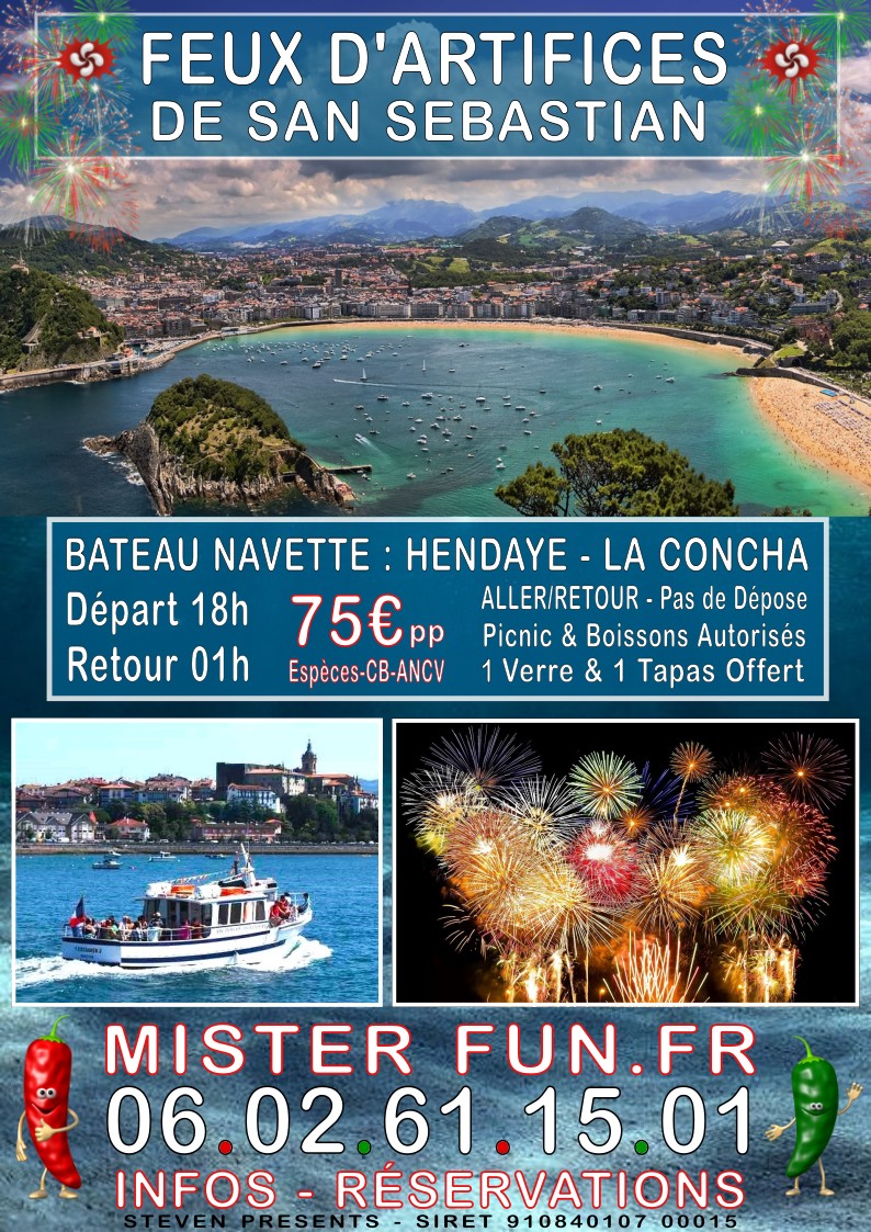 FEUX D&rsquo;ARTIFICES DE SAN SEBASTIAN